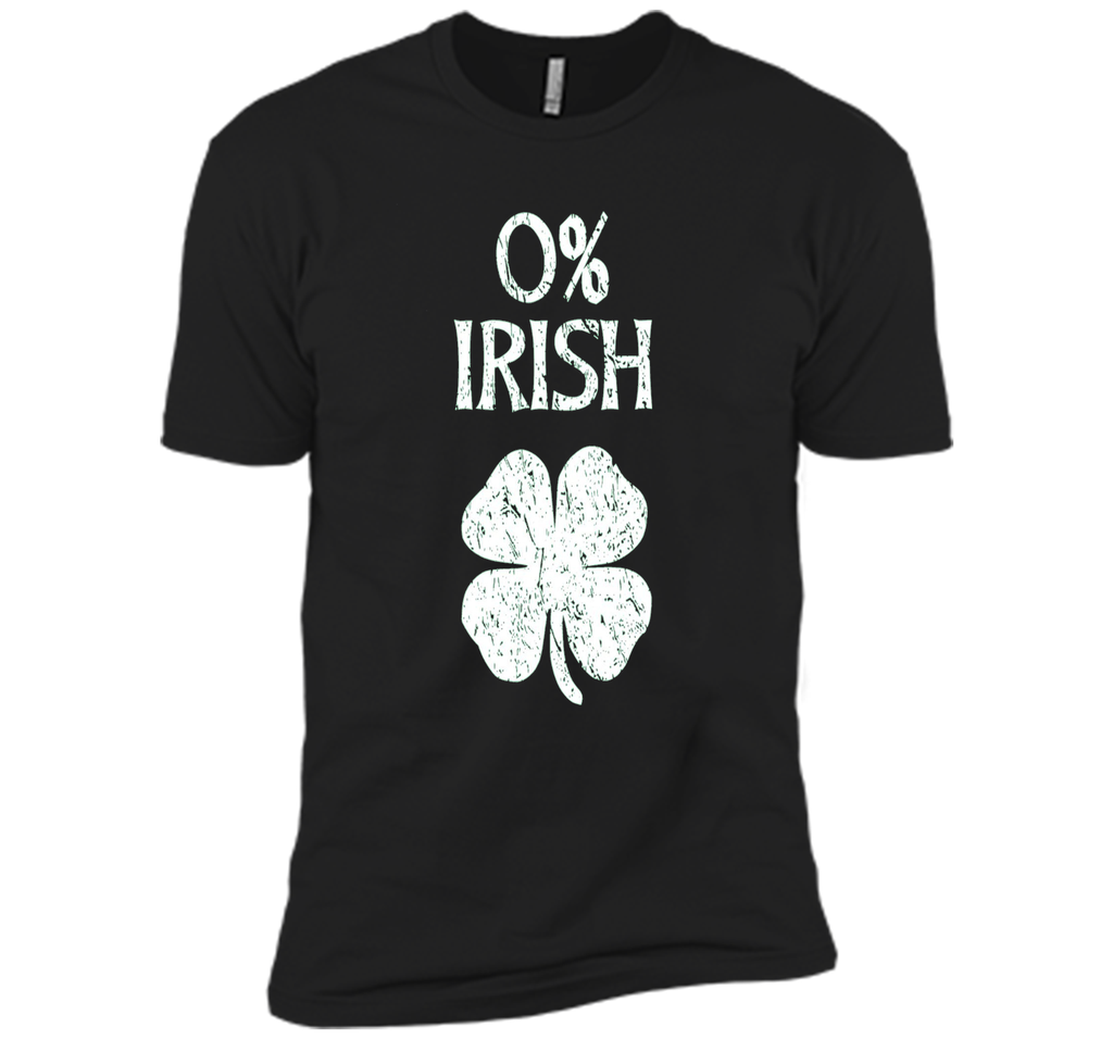 Short-Sleeve Unisex St. Patrick's Day T-Shirt with 0% Irish Screenprint