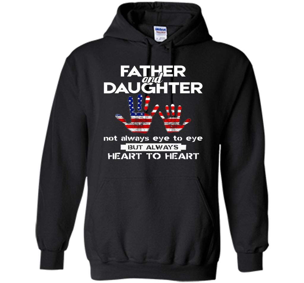Father & Daughter ~ Father's Day T-Shirt USA US America Flag