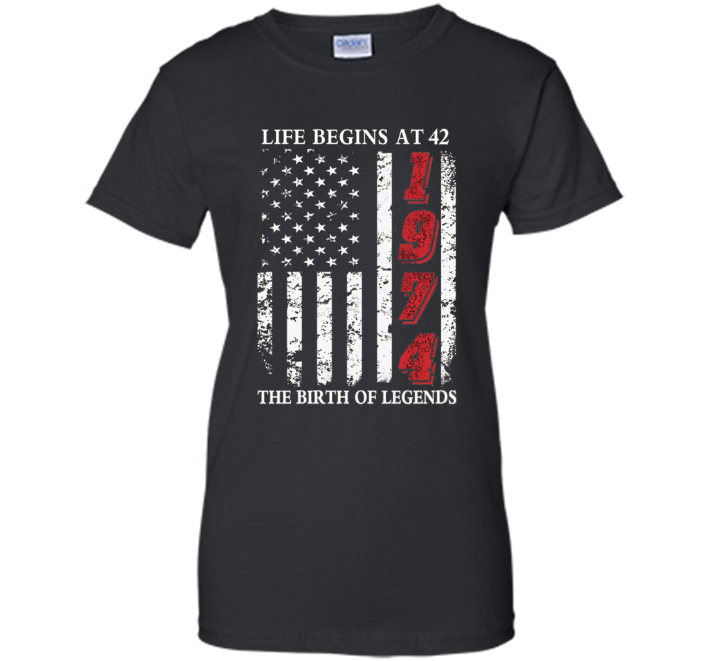 Life Begins At 42 The Birth Of Legends t-shirt