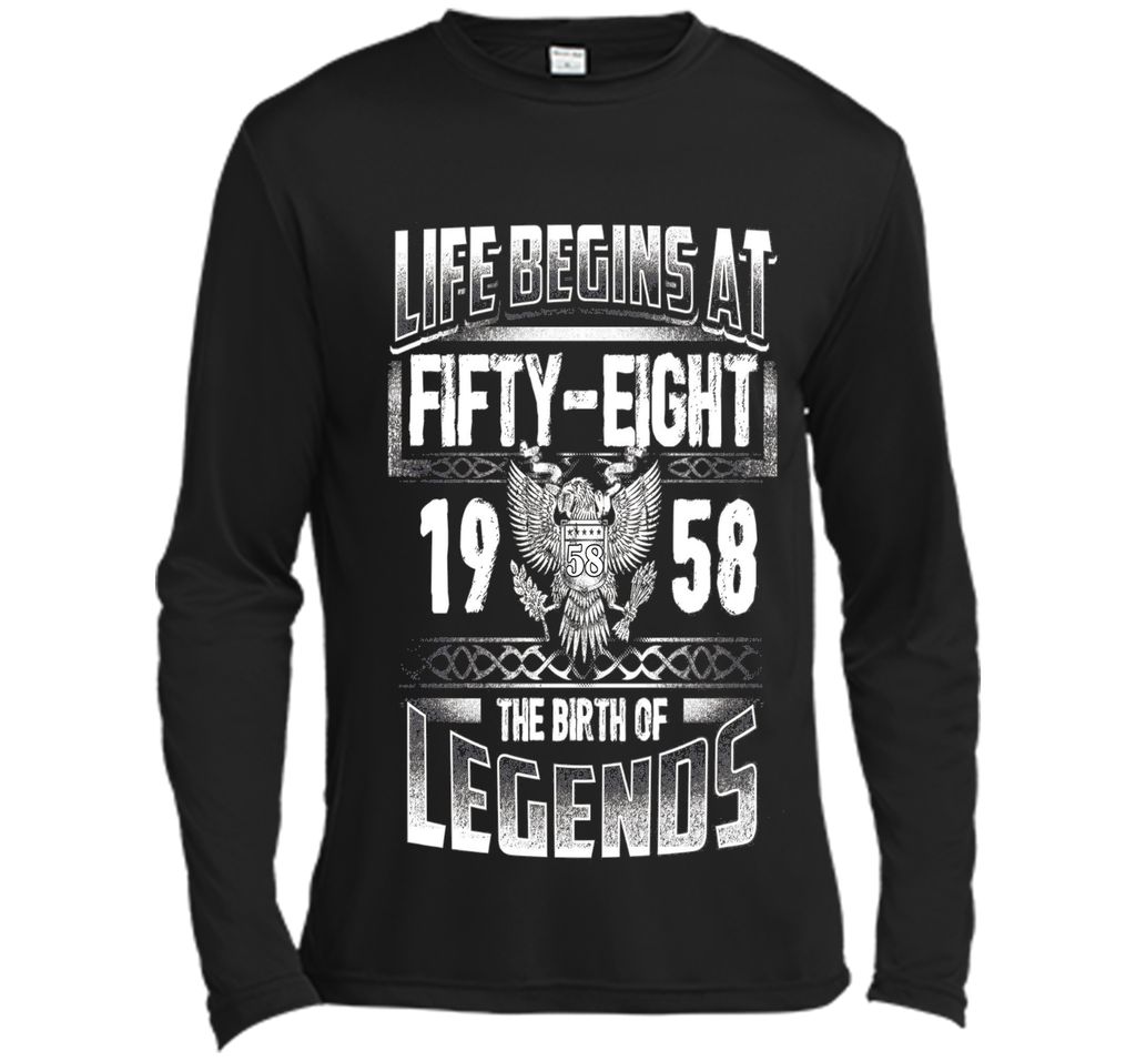 Life Begins At 58 - 1958 The Birth Of Legend T-Shirts Gifts