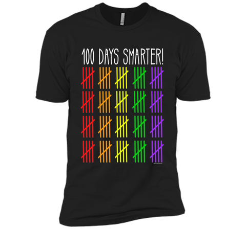 100 Days Smarter Counting Hash Marks Days of School T-Shirt