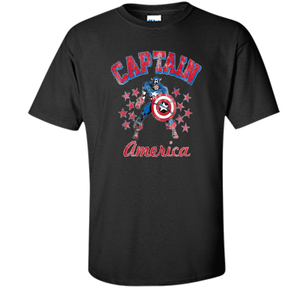 Classic Captain America Stars Graphic T-Shirt
