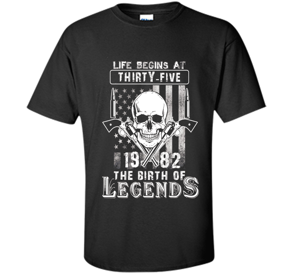 Life Begins At Thirty Five The Birth Of Legends cool shirt