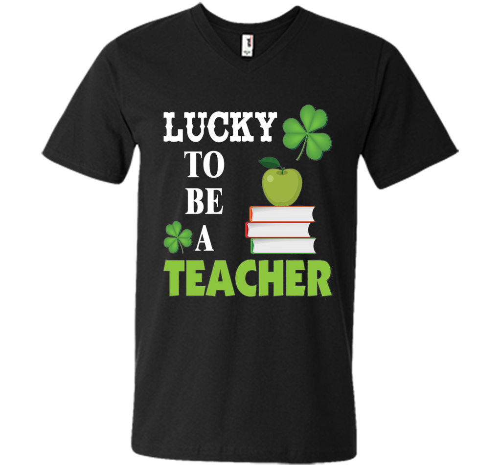 Lucky to be a Teacher St Patricks Day T-Shirt Shamrocks