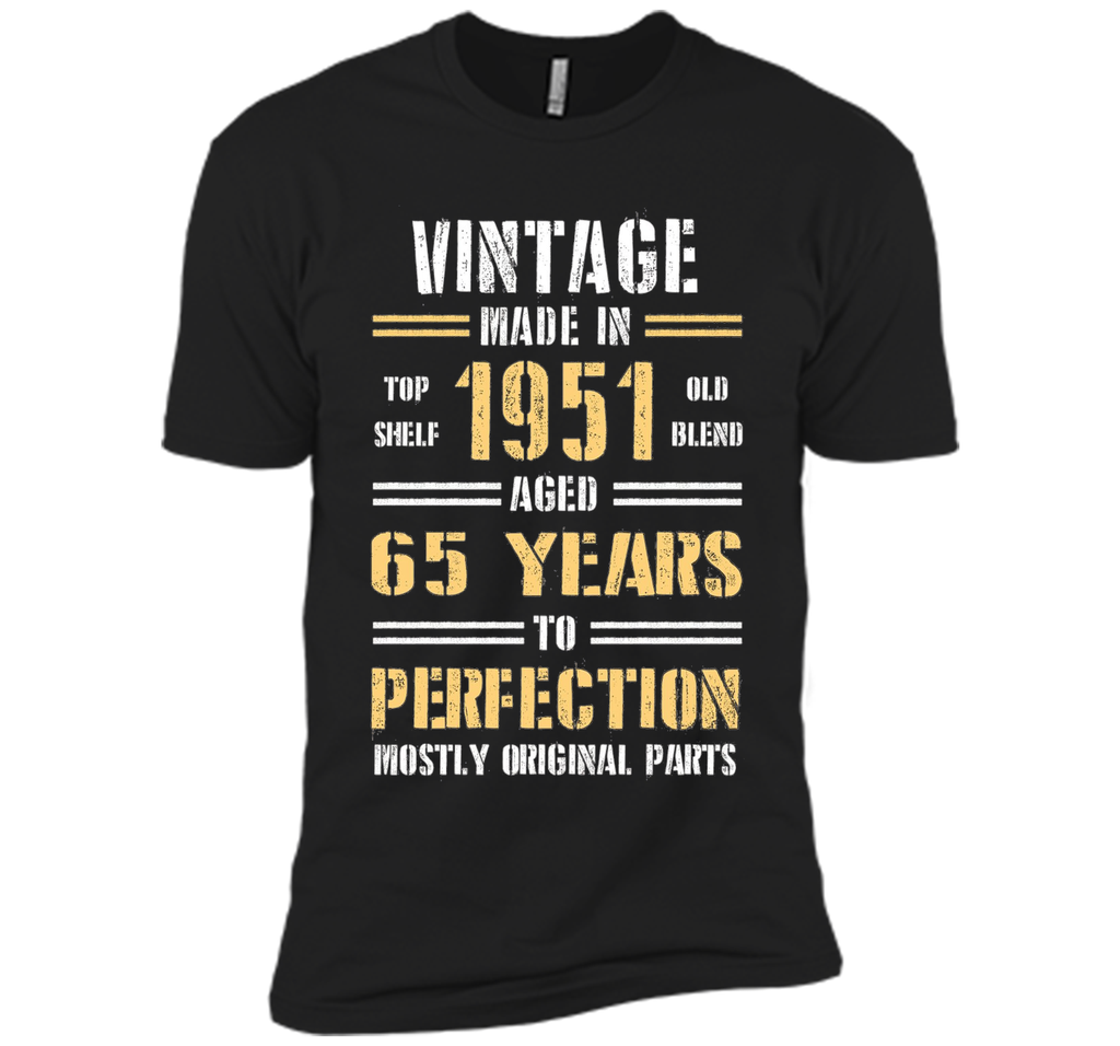 Funny Tshirt for Guy - Vintage Made In 1951 Birthday Tshirt