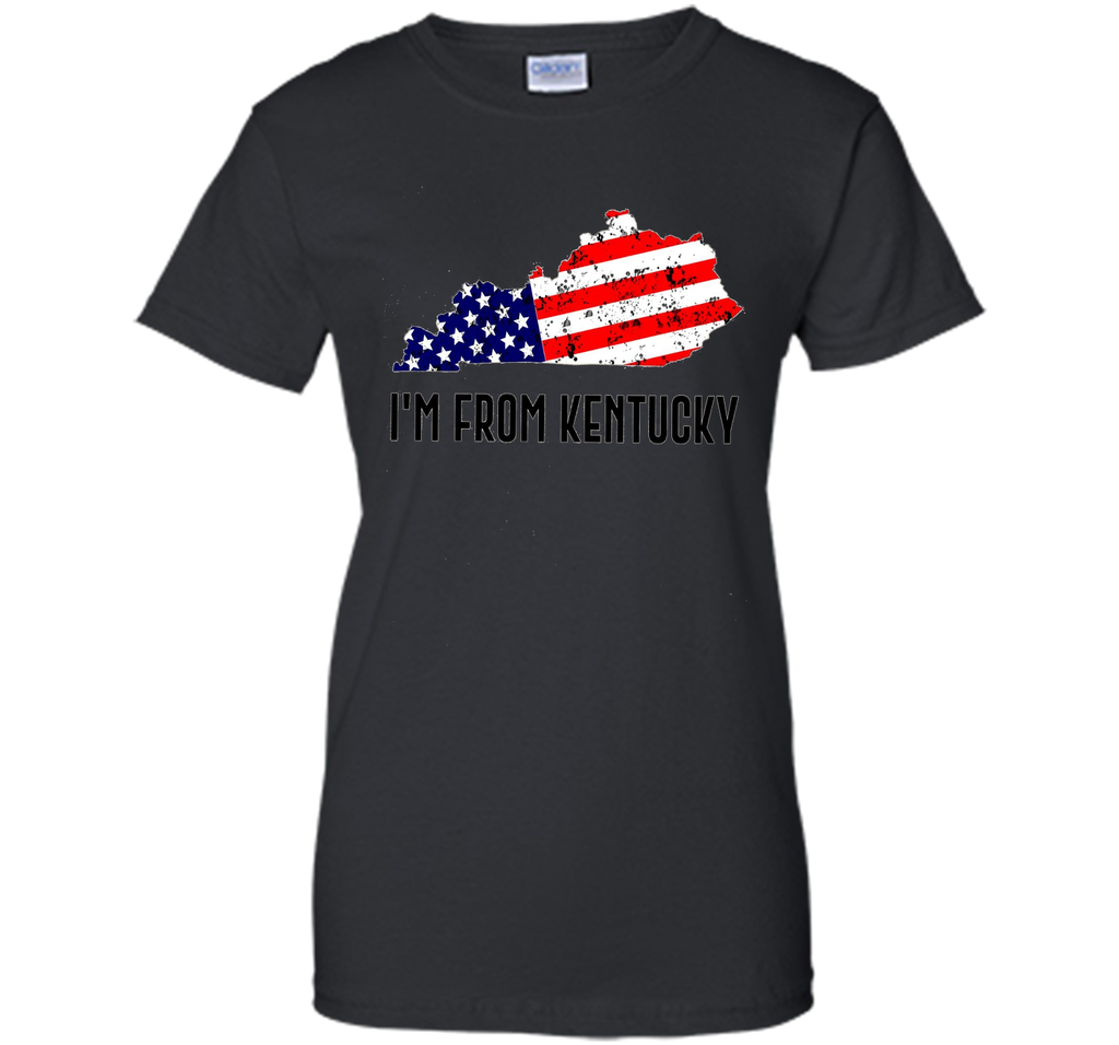 Proud of Kentucky USA flag Independence day Tshirt