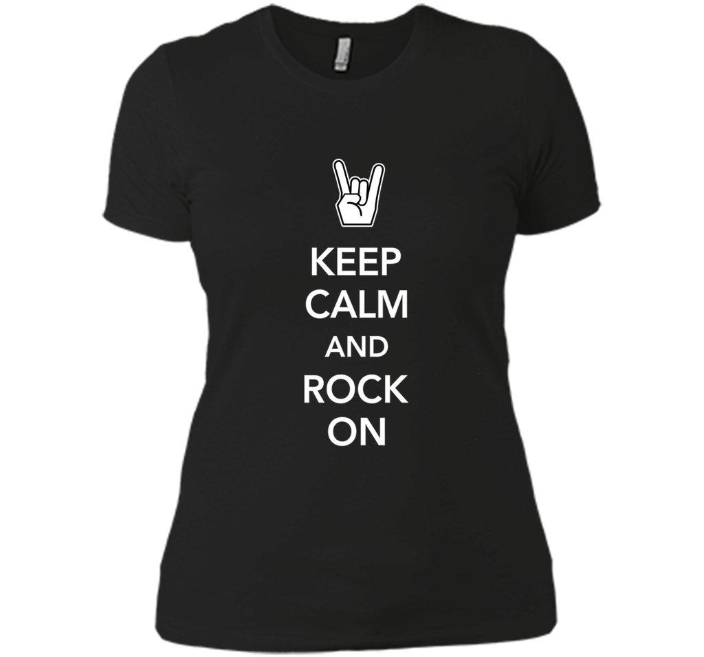 Keep Calm And Rock ON Metal T-Shirt