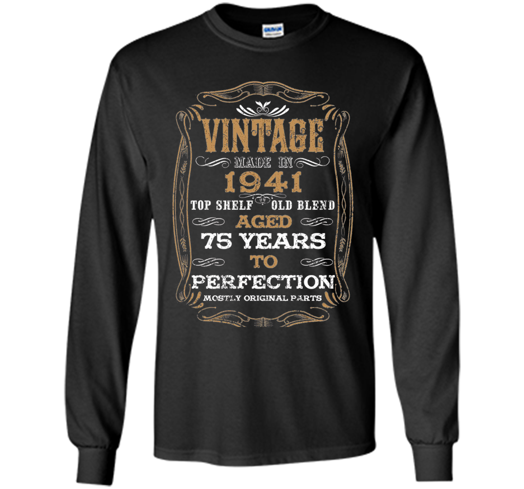 Vintage Aged To Perfection 75 Years 1941 BirthdayGifts T-Shi