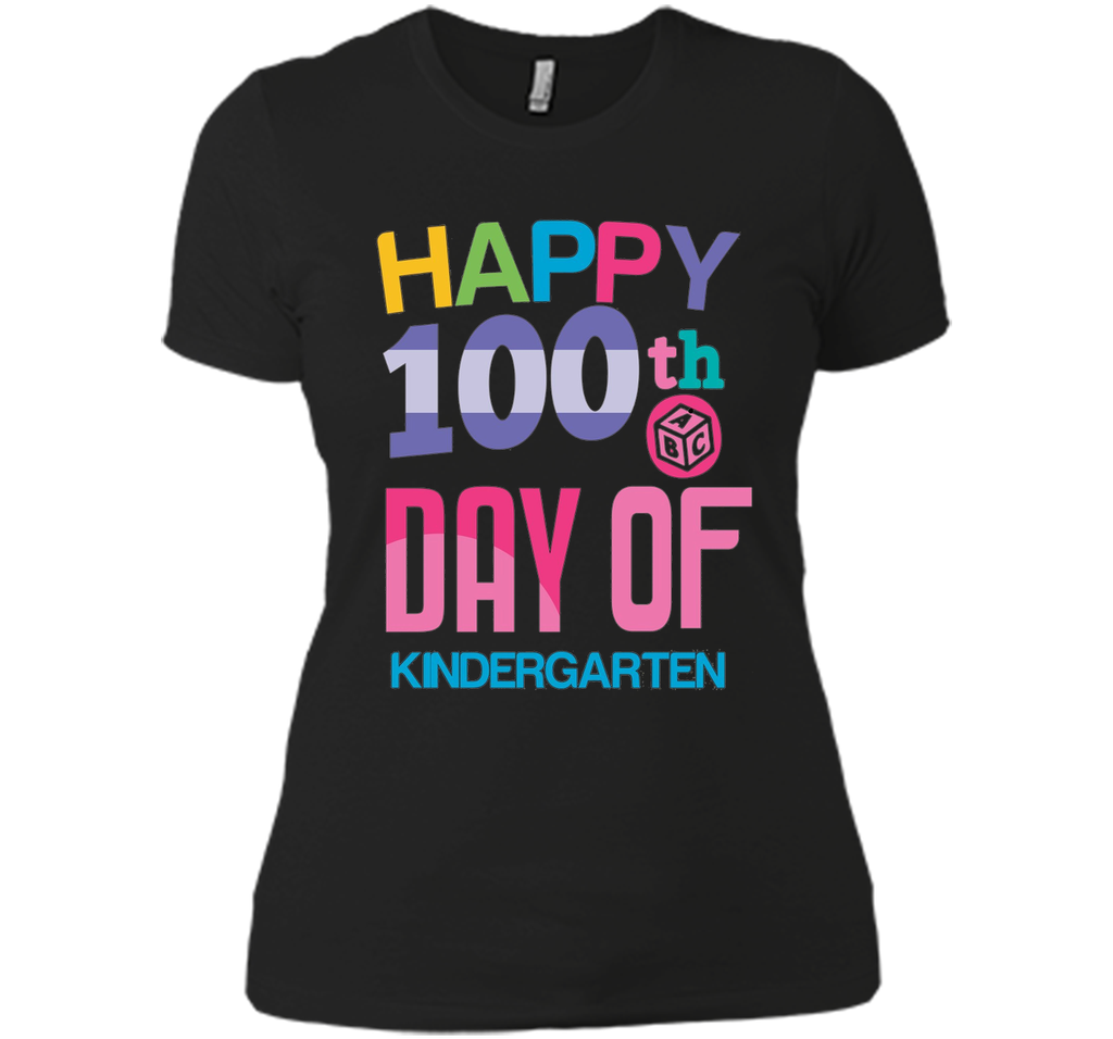 Happy 100th Day of Kindergarten School T-shirt Teacher Tee