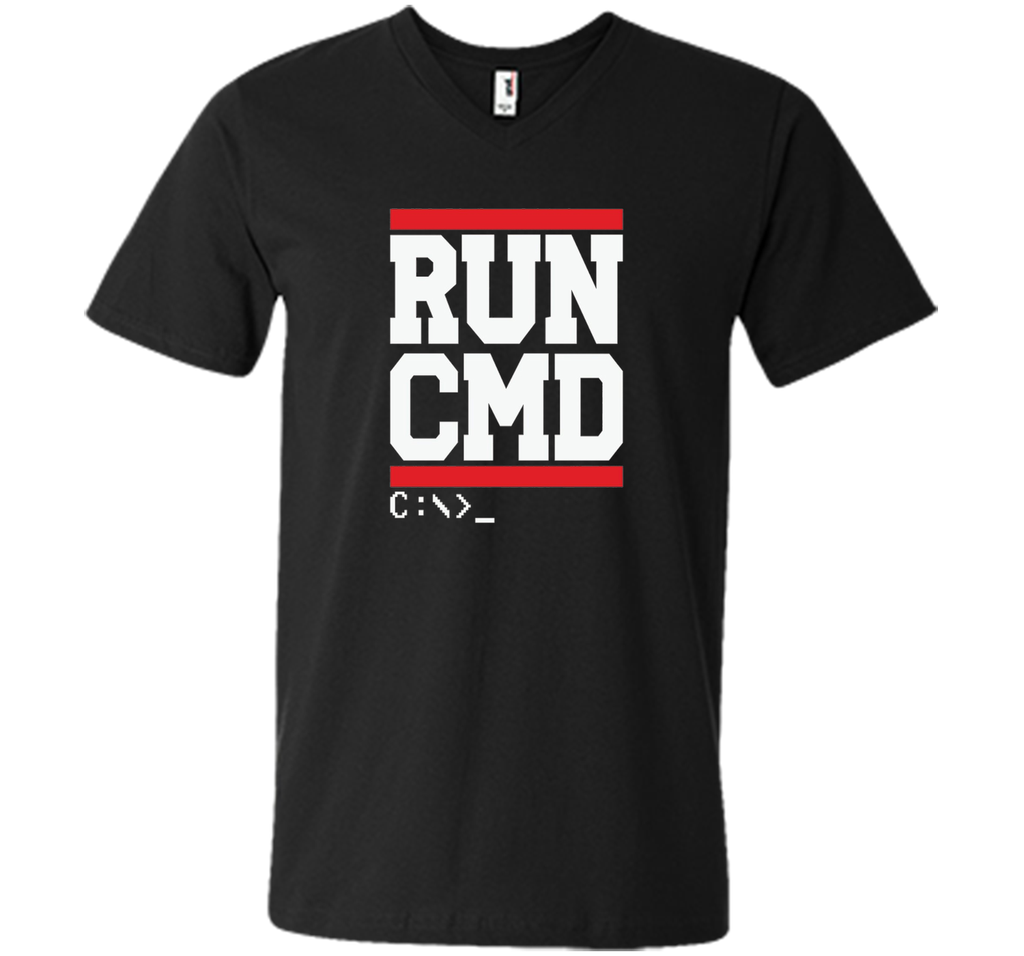 Funny Software Programmer Coder shirt - RUN CMD