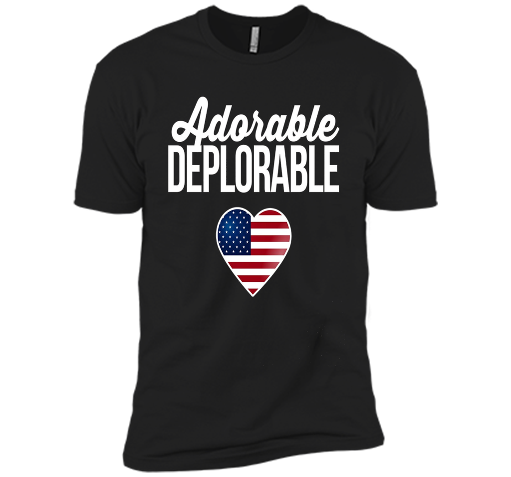 USA Flag Heart Adorable Deplorable Shirt Deplorable T