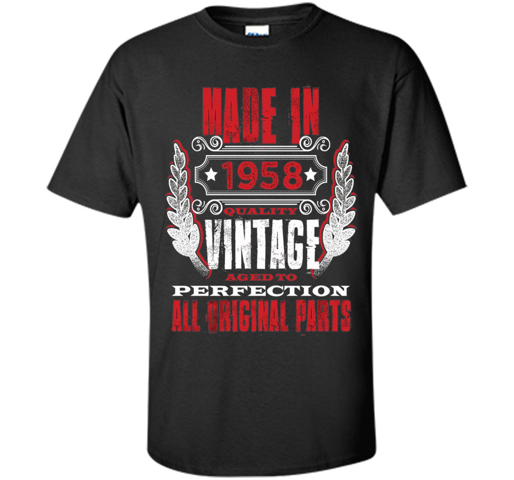 Made In 1958 Vintage 58th Birthday 58 Years Old Gift T-Shirt
