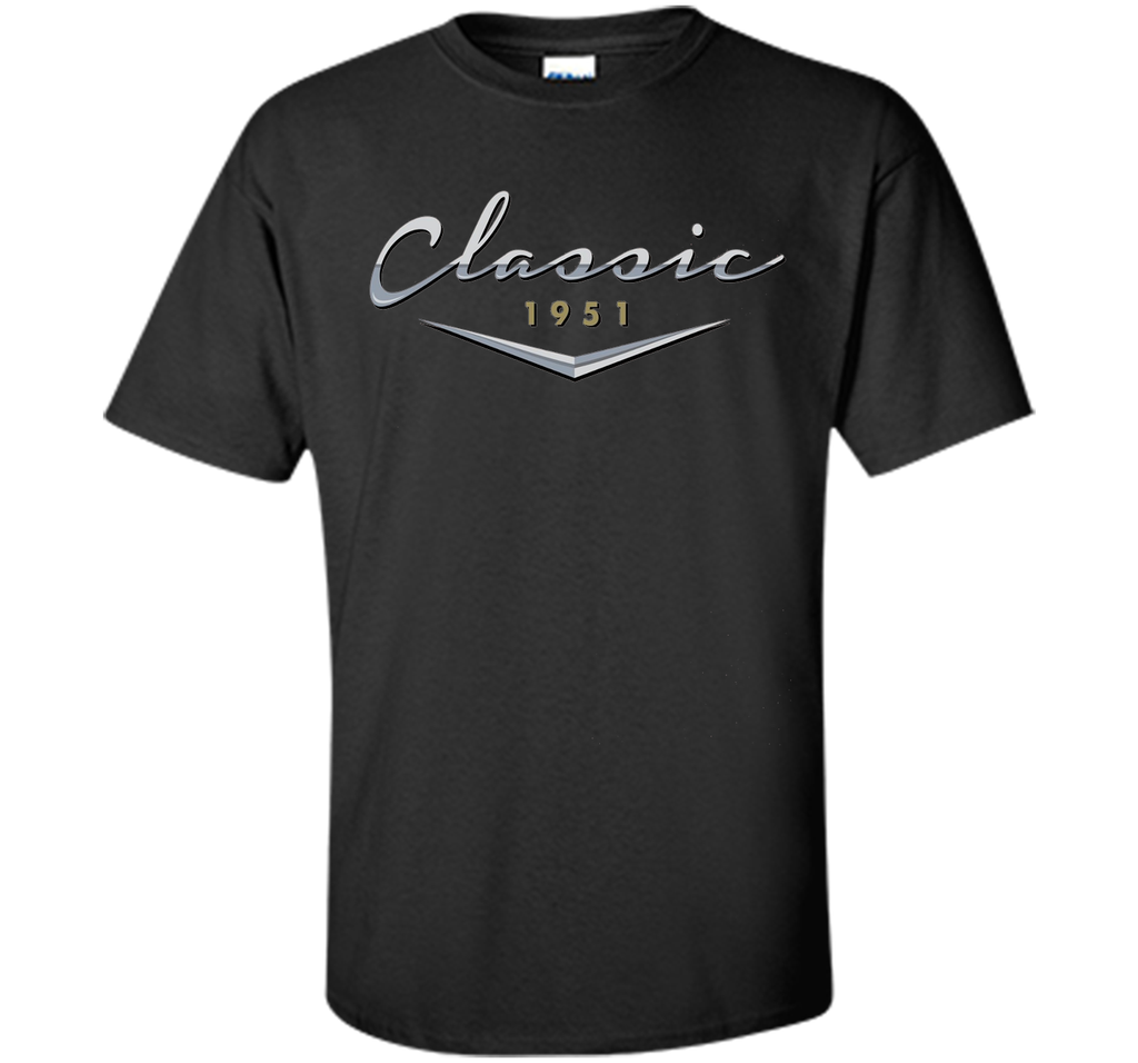 Men's Classic Car Vintage 1951 Birthday T Shirt Gift for Him, Dad