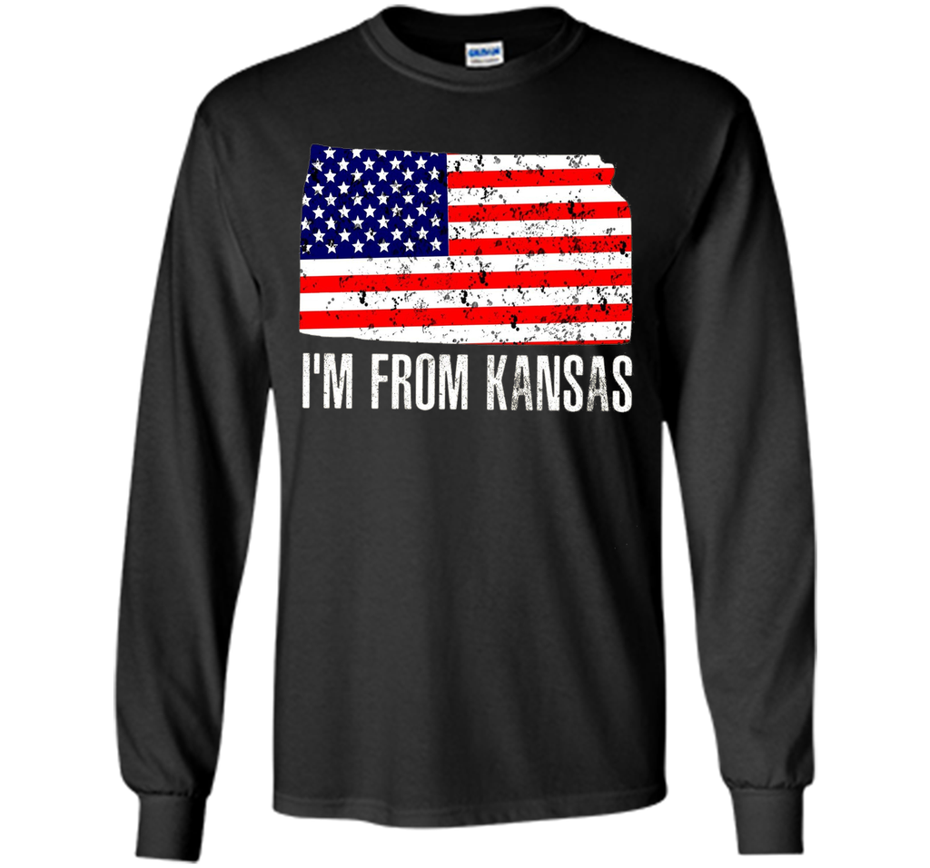 Proud of Kansa-US flag Independence day Tshirt