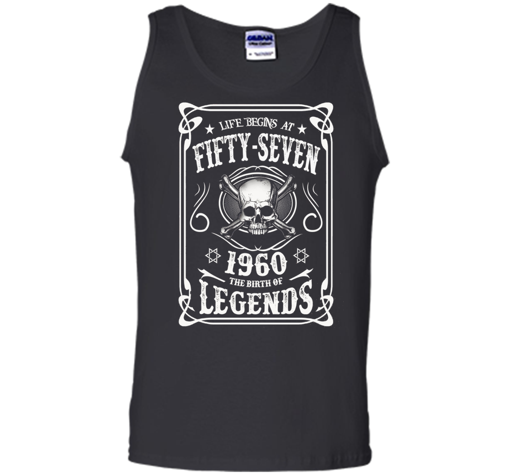 Life begins at 57 - 1960 - the birth of legends (v.2017) t-shirt