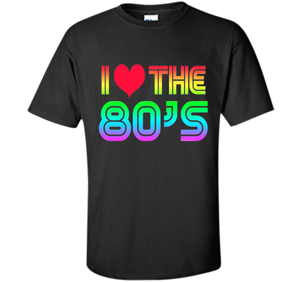 I Love the 80's Eighties Gaming Rainbow T-Shirt