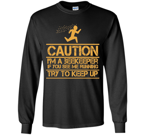 Cool Design: Caution Beekeeper Funny T-shirt