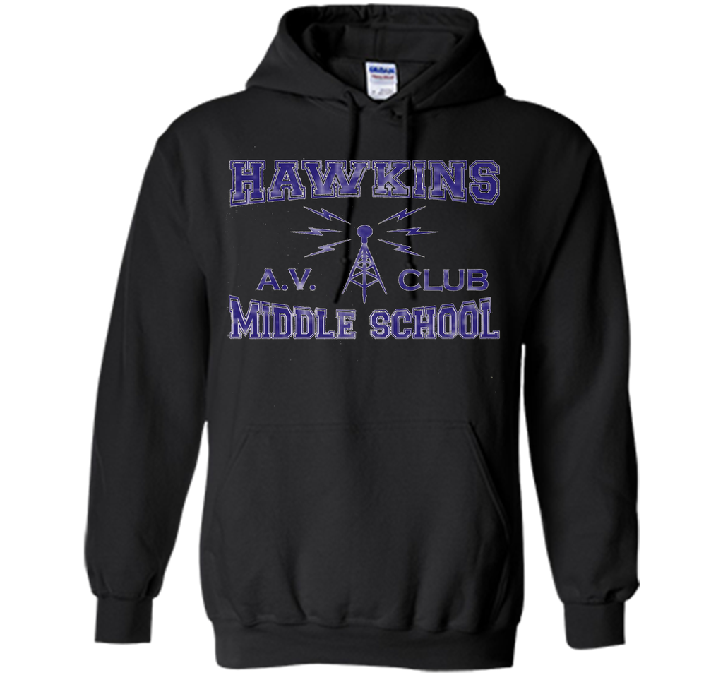 Hawkins Middle School AV Club Distressed T-Shirt