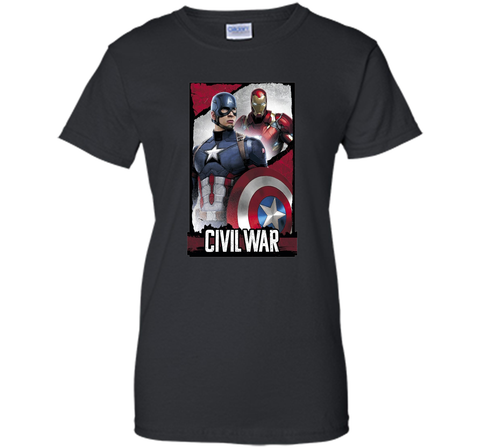 Captain America Civil War Line Graphic T-Shirt
