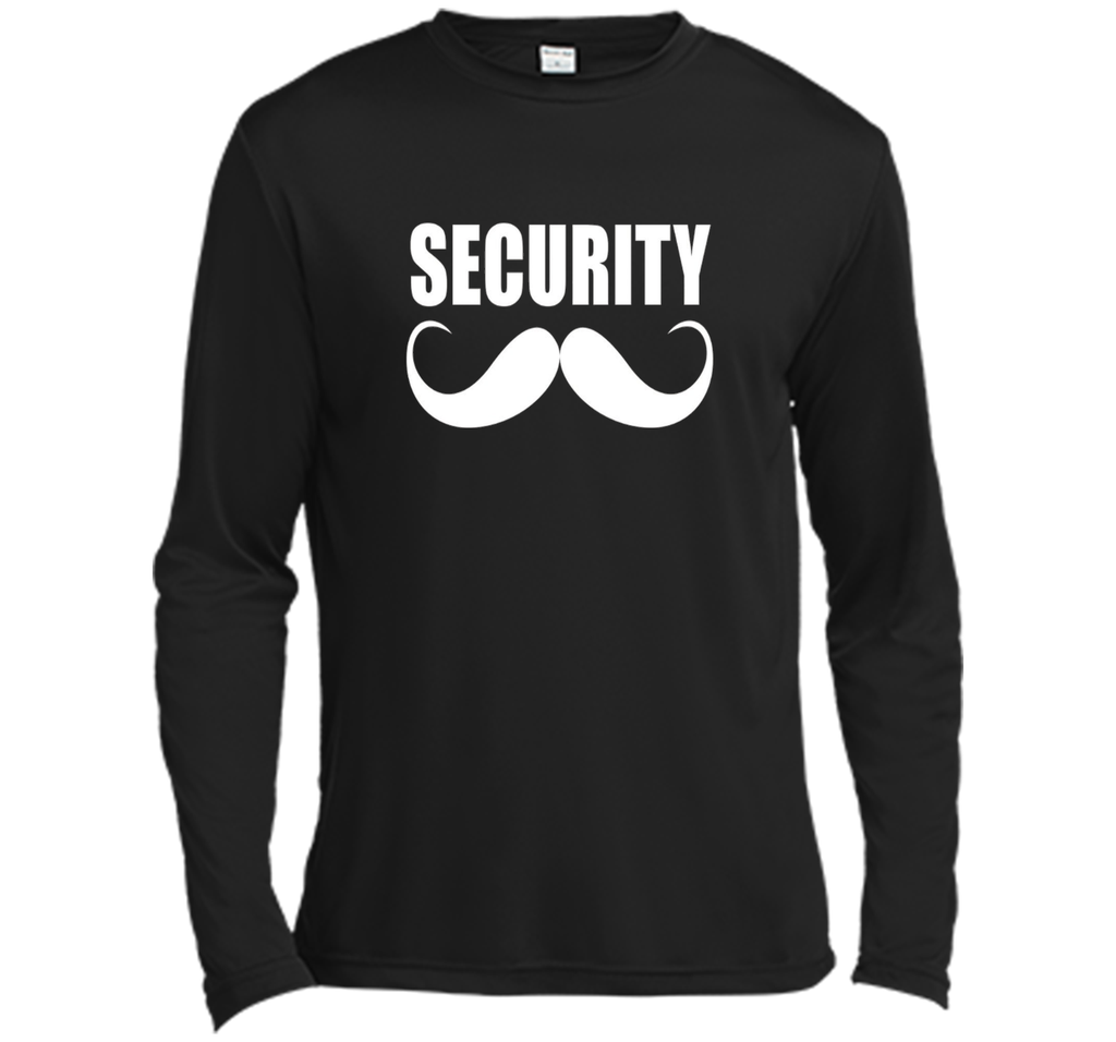 Funny Security t-shirt for Men or Boys with Retro Mustache