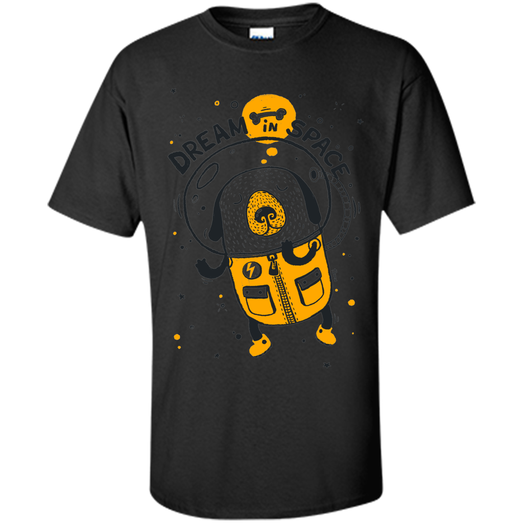Dream in space cartoon graphic T-Shirt