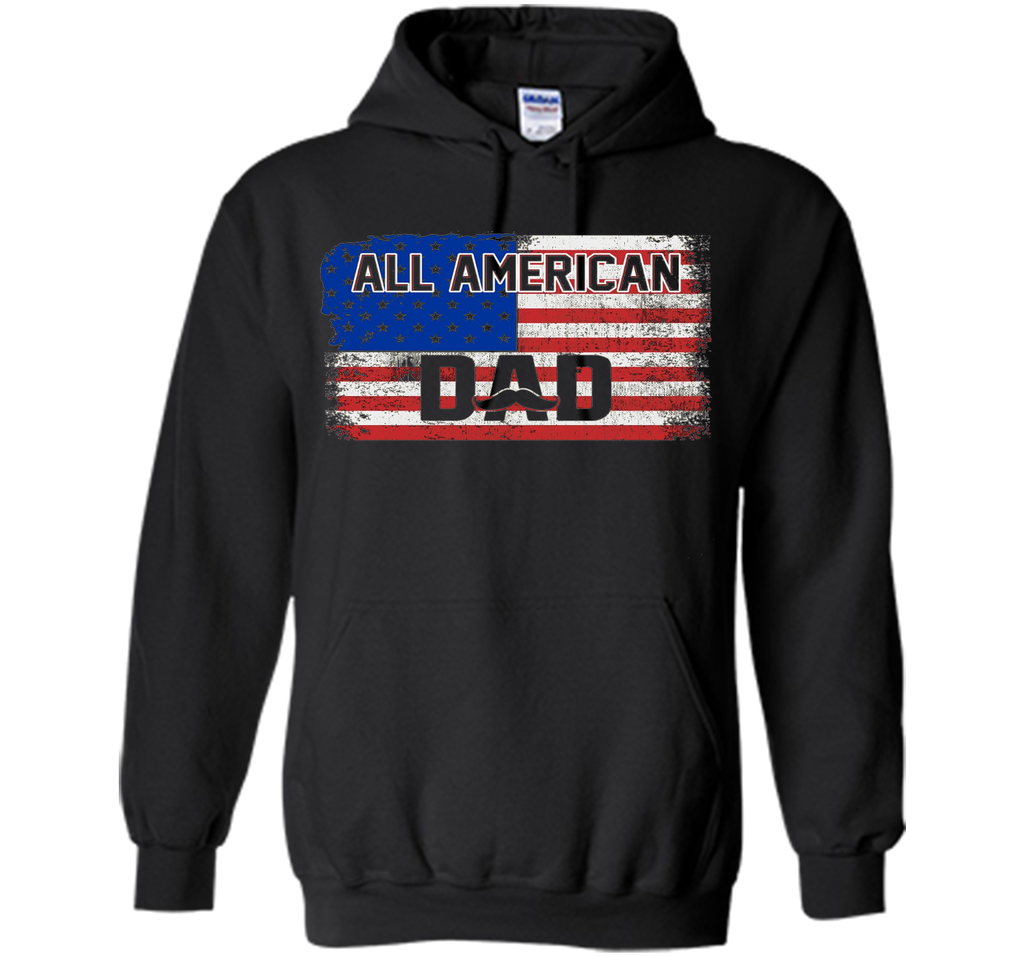 All American Dad American Flag T-Shirt Father's Day Shirt