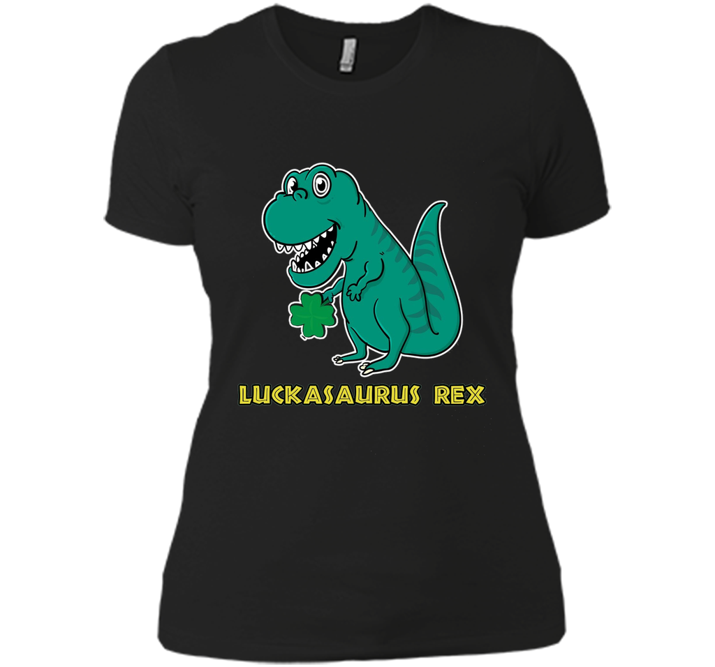 Luckasaurus Rex Dinosaur St.Patricks Day Shirt Kids ALL AGES