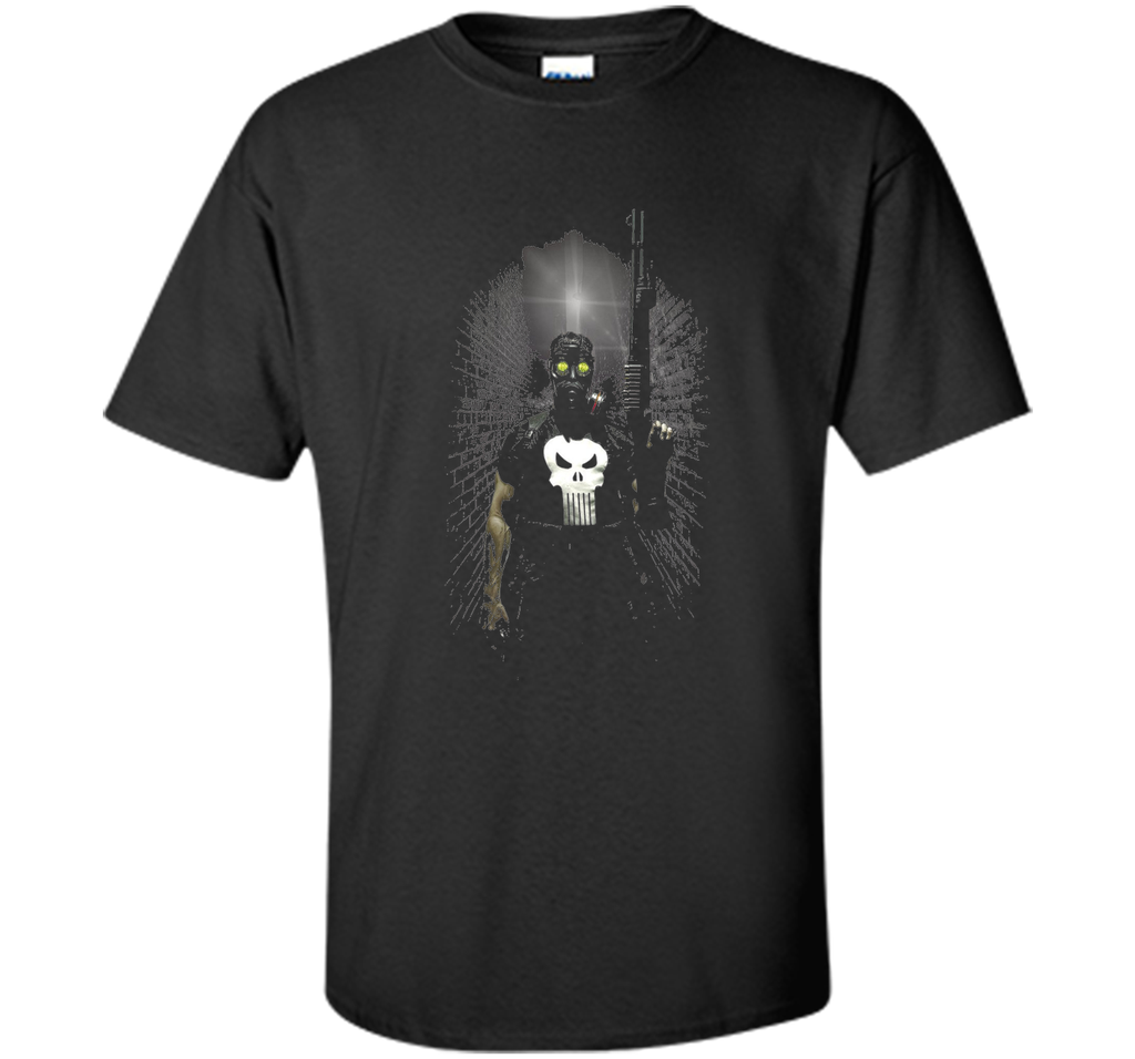 Punisher Gas Mask Graphic T-Shirt