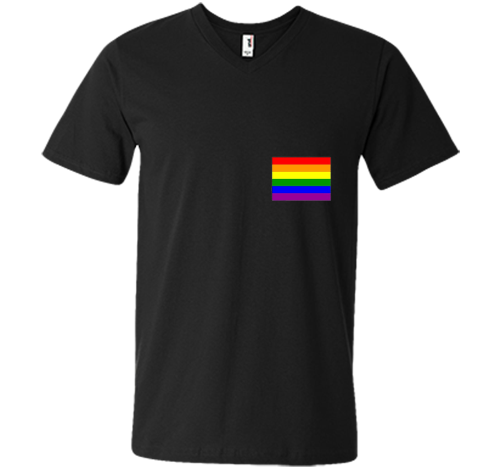 Gay Pride Flag Pocket Tee T-Shirt