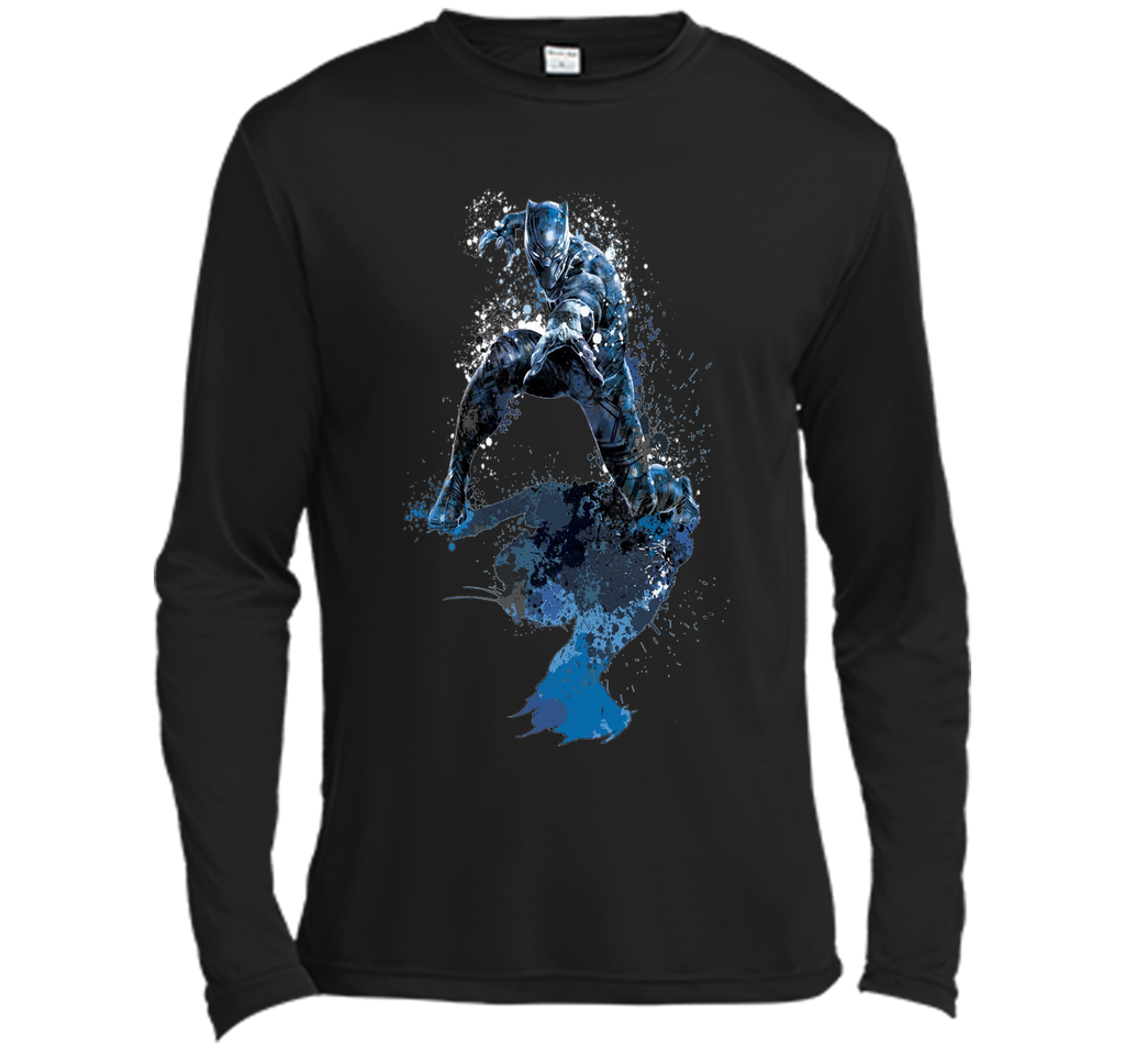 Black Panther Paint Splatter Graphic T-Shirt