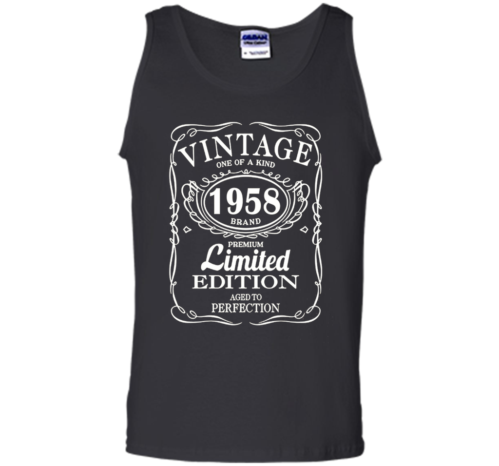 Vintage Born in 1958 59 Years Old Birthday Tshirt