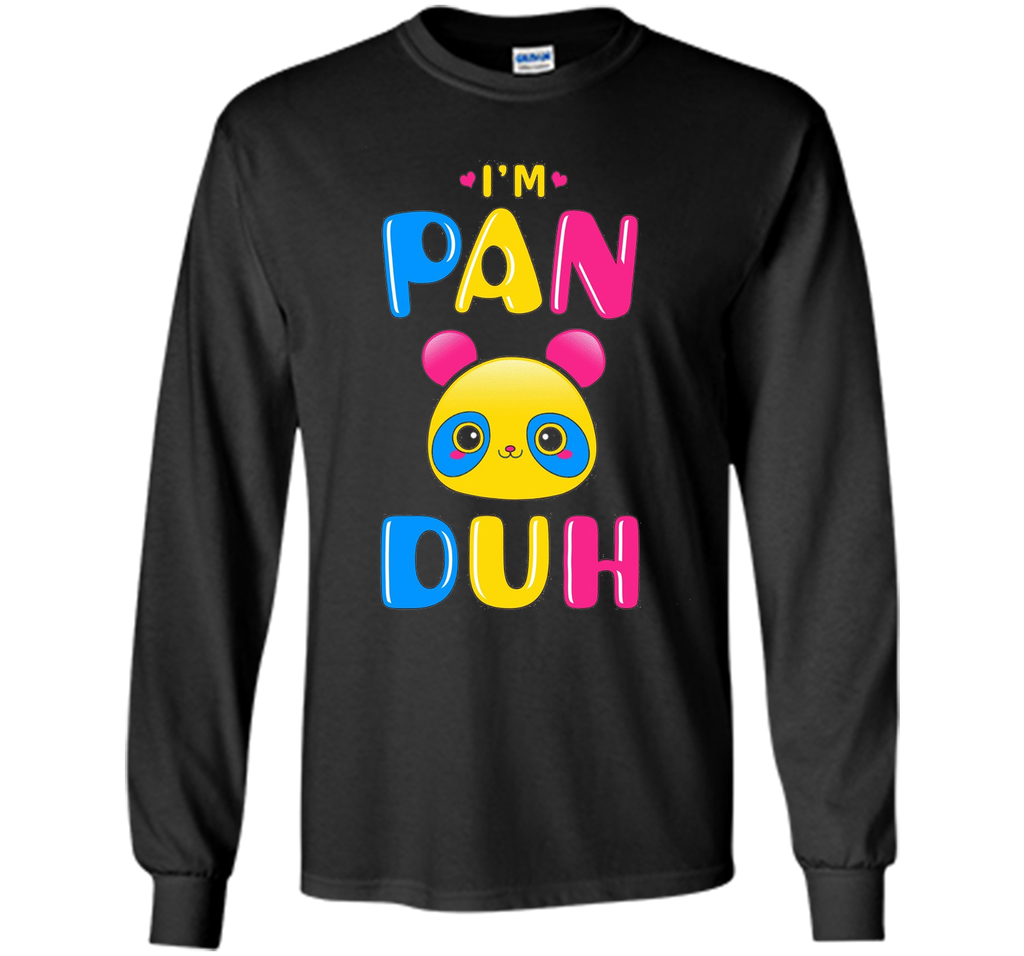 Pansexual Shirt Funny Gay Pride LGBT I'm Pan Duh Panda
