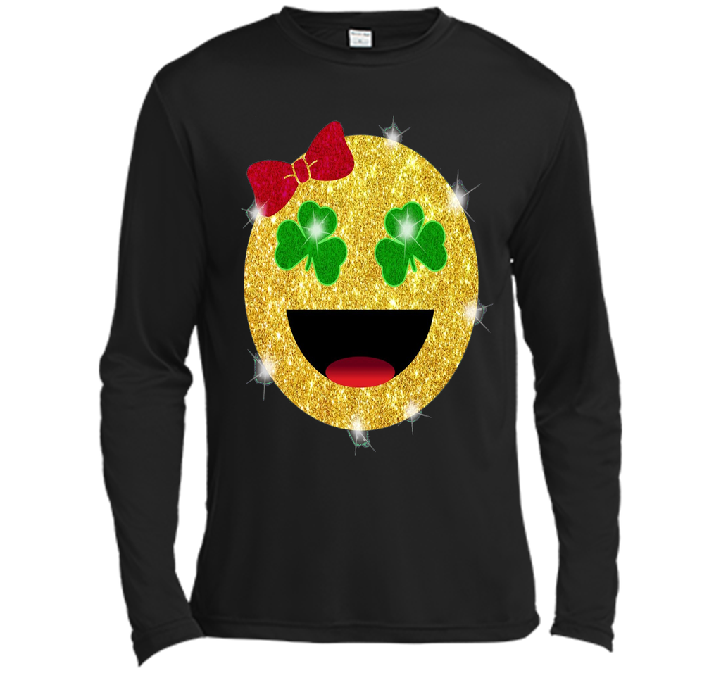 St. Patrick's Day Emoji T-Shirt for Girls and Women