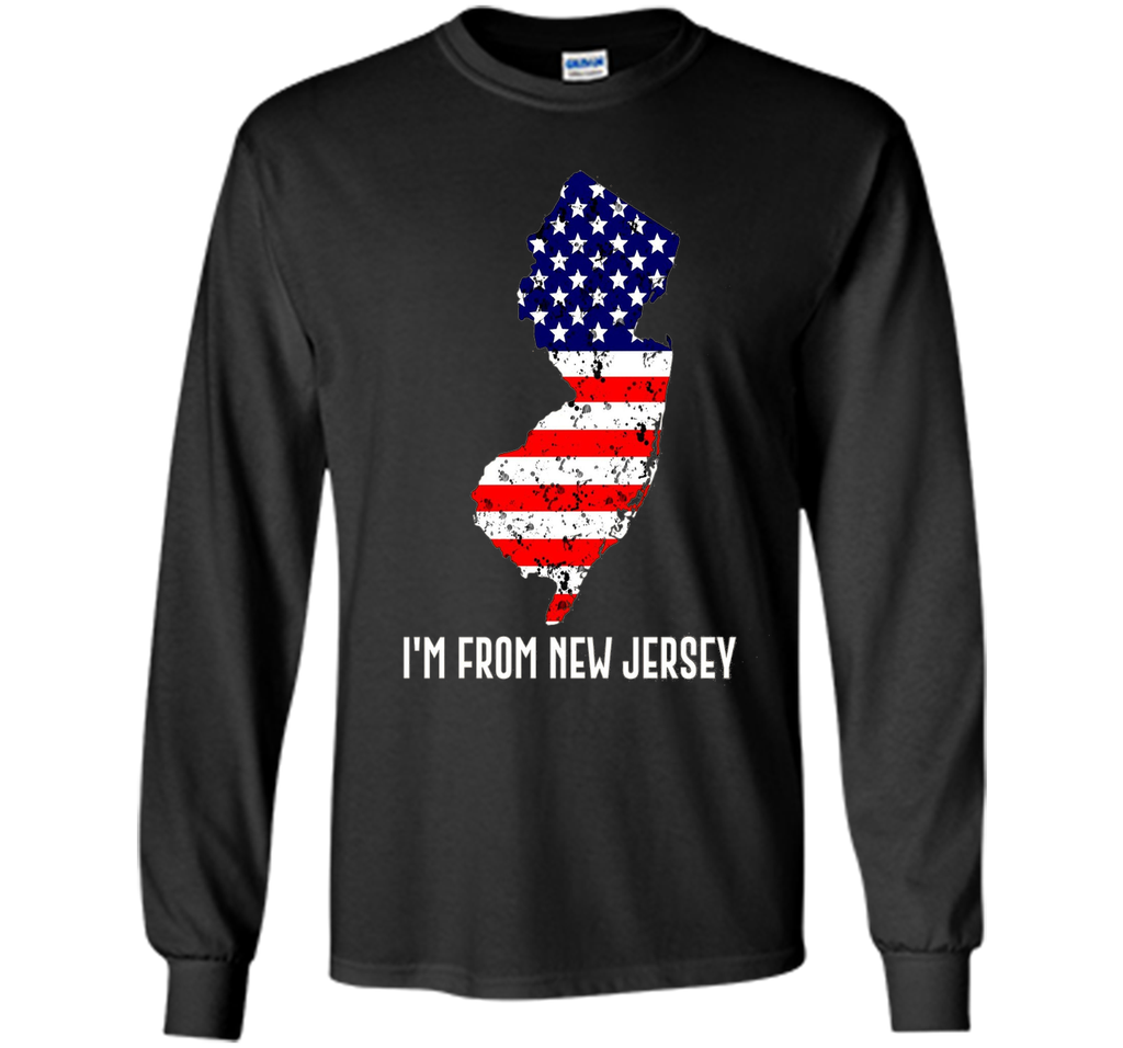 Proud of New Jersey USA flag Independence day Tee