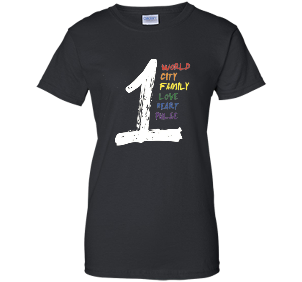 One pulse T-shirt - World City Family Love Heart Pulse