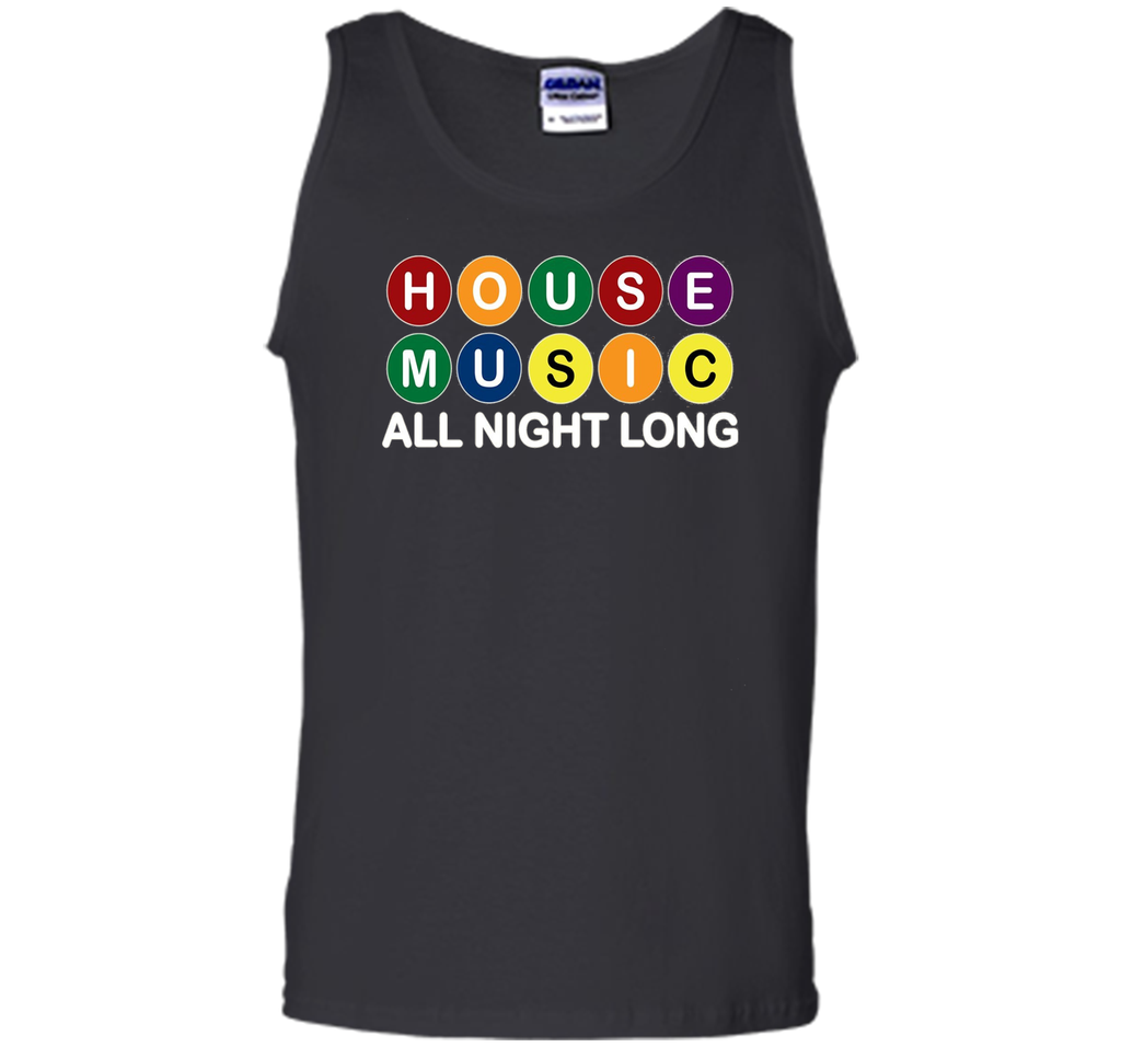 House Music All Night Long Music EDM DJ Tshirt