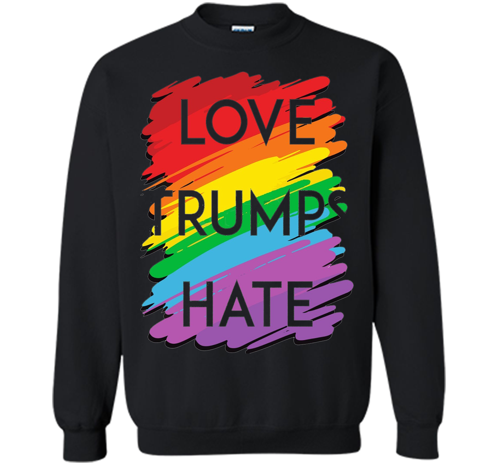 Love Trumps Hate T Shirt Rainbow