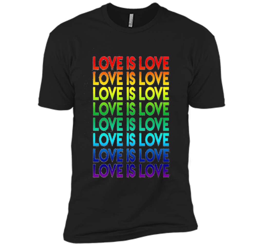 PROUD LOVE IS LOVE T-SHIRT For LGBT and Gay Pride Gift