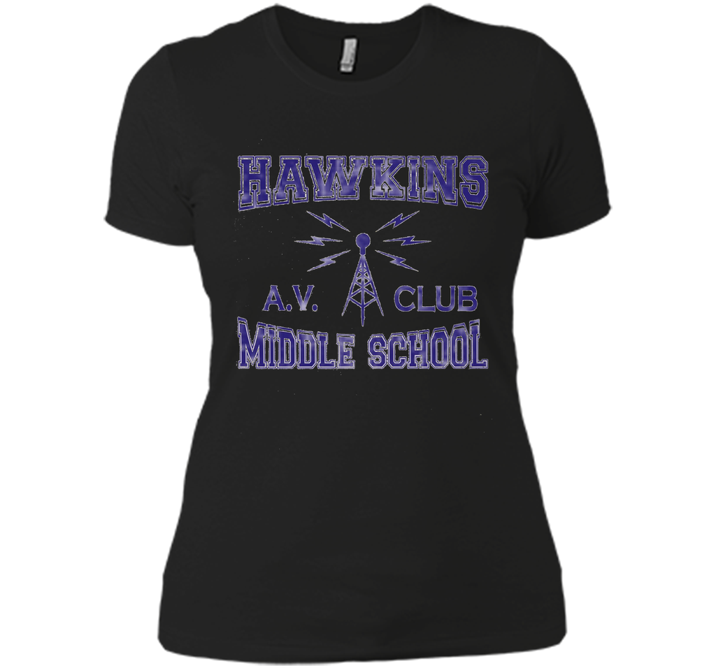 Hawkins Middle School AV Club Distressed T-Shirt