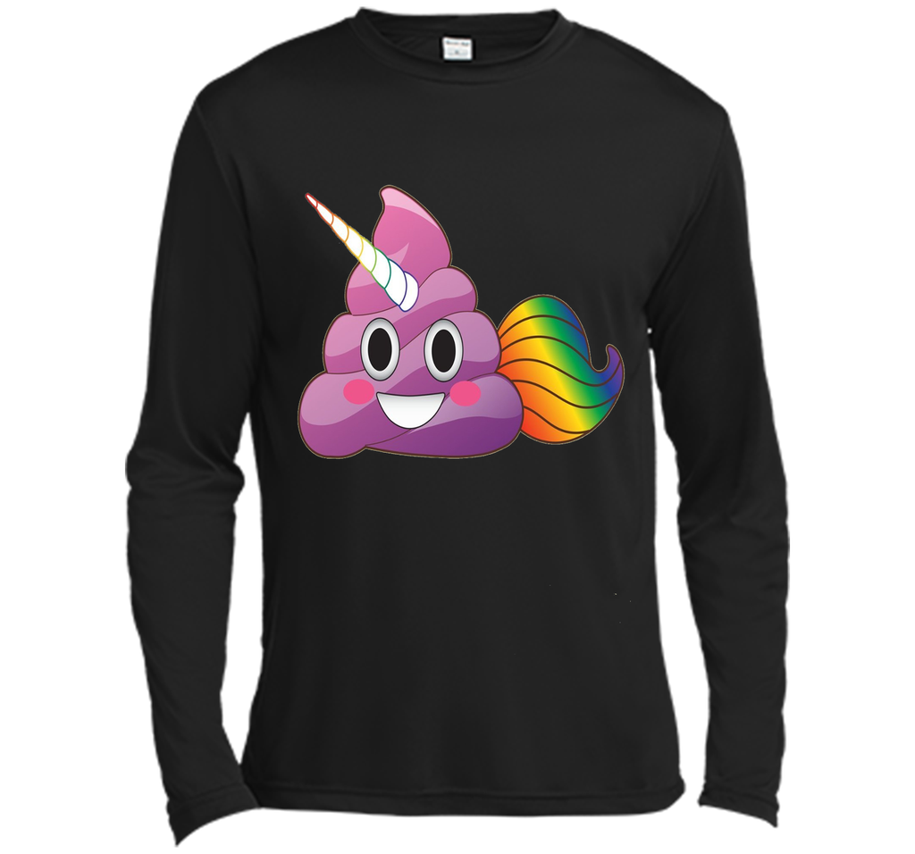 Cute Magical Unicorn Poop Emoji with Rainbow Tail  T-Shirt