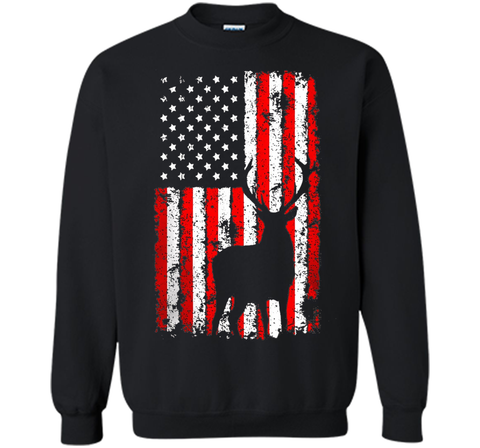 America Flag Deer Hunting T-Shirt Gift for Hunter