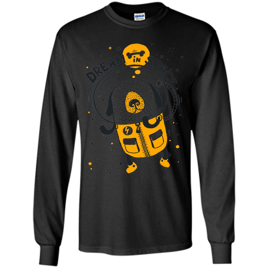 Dream in space cartoon graphic T-Shirt