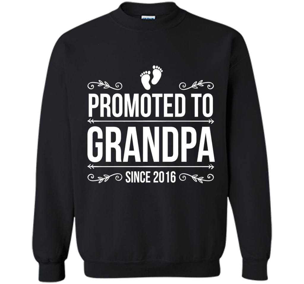 Mens Promoted to Grandpa since 2016 Father's Day T-shirts 2017