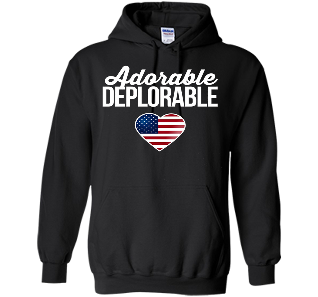 USA Flag Heart Adorable Deplorable Shirt Deplorable T