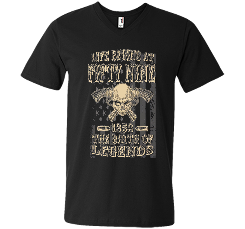 Life Begins At Fifty Nine 1958 The Birth Of Legends cool shirt