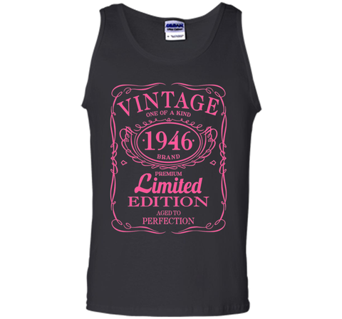 70th Birthday Gift Vintage 1946 Limited Edition T-Shirt Pink
