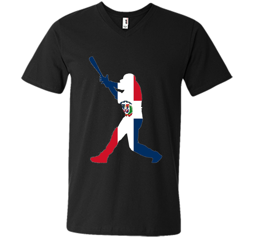 Dominican Republic Baseball Flag Shirt