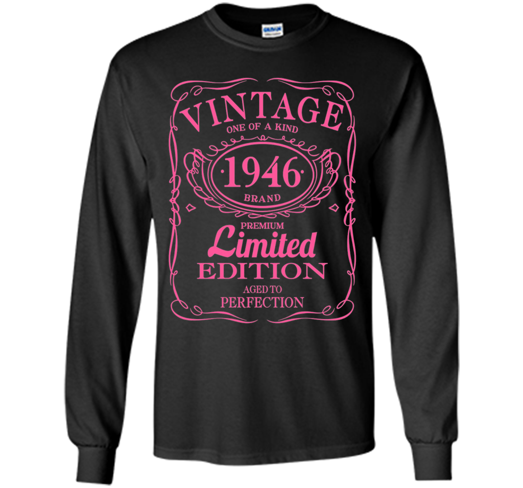 70th Birthday Gift Vintage 1946 Limited Edition T-Shirt Pink