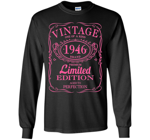 70th Birthday Gift Vintage 1946 Limited Edition T-Shirt Pink