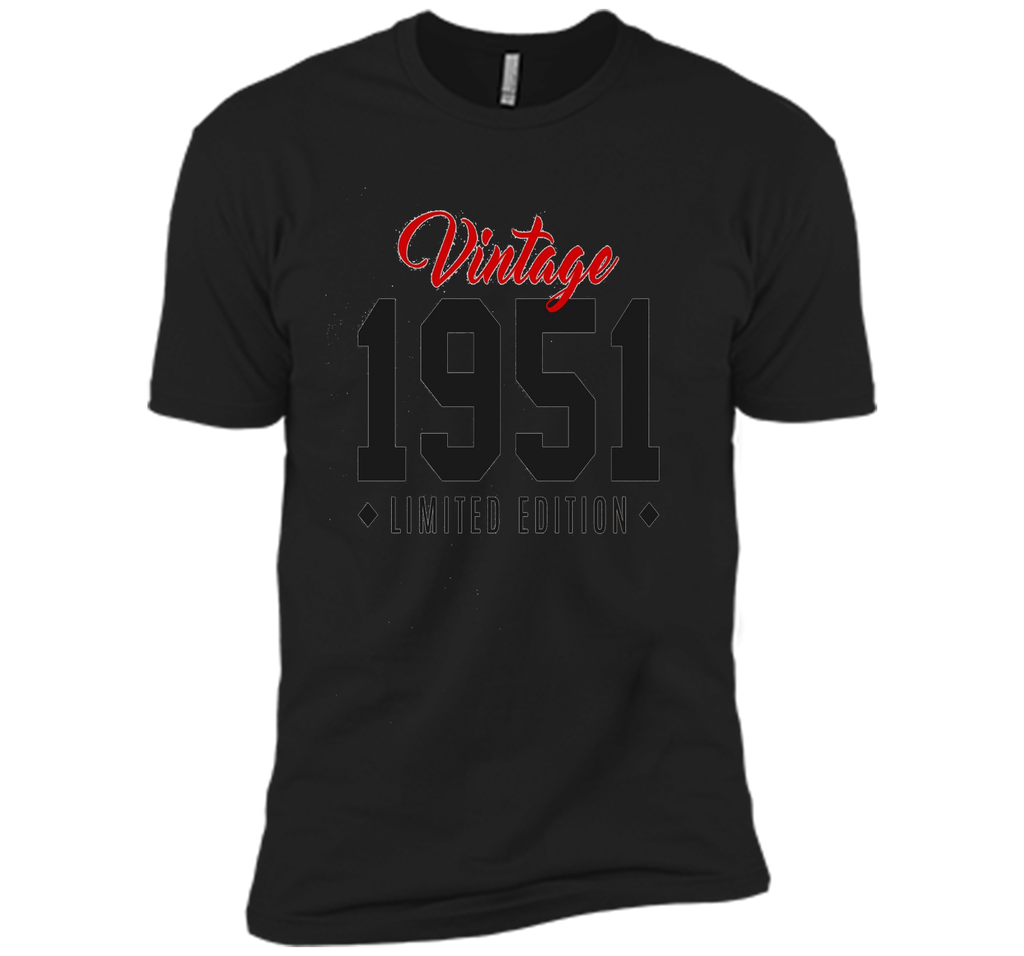 65th Birthday Gift T-Shirt Vintage 1951 Limited Edition Red